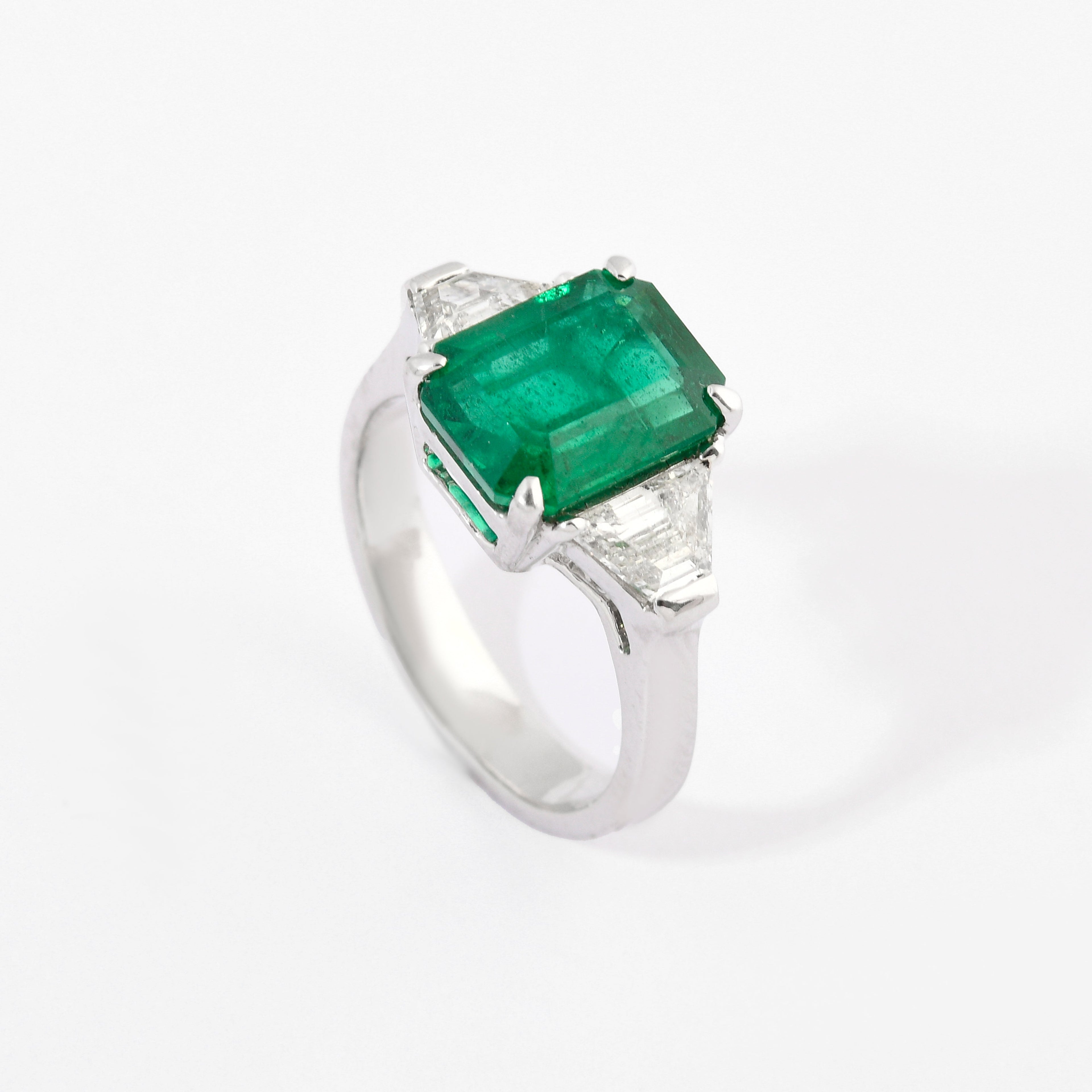 Emerald &amp; Diamond Lina Ring