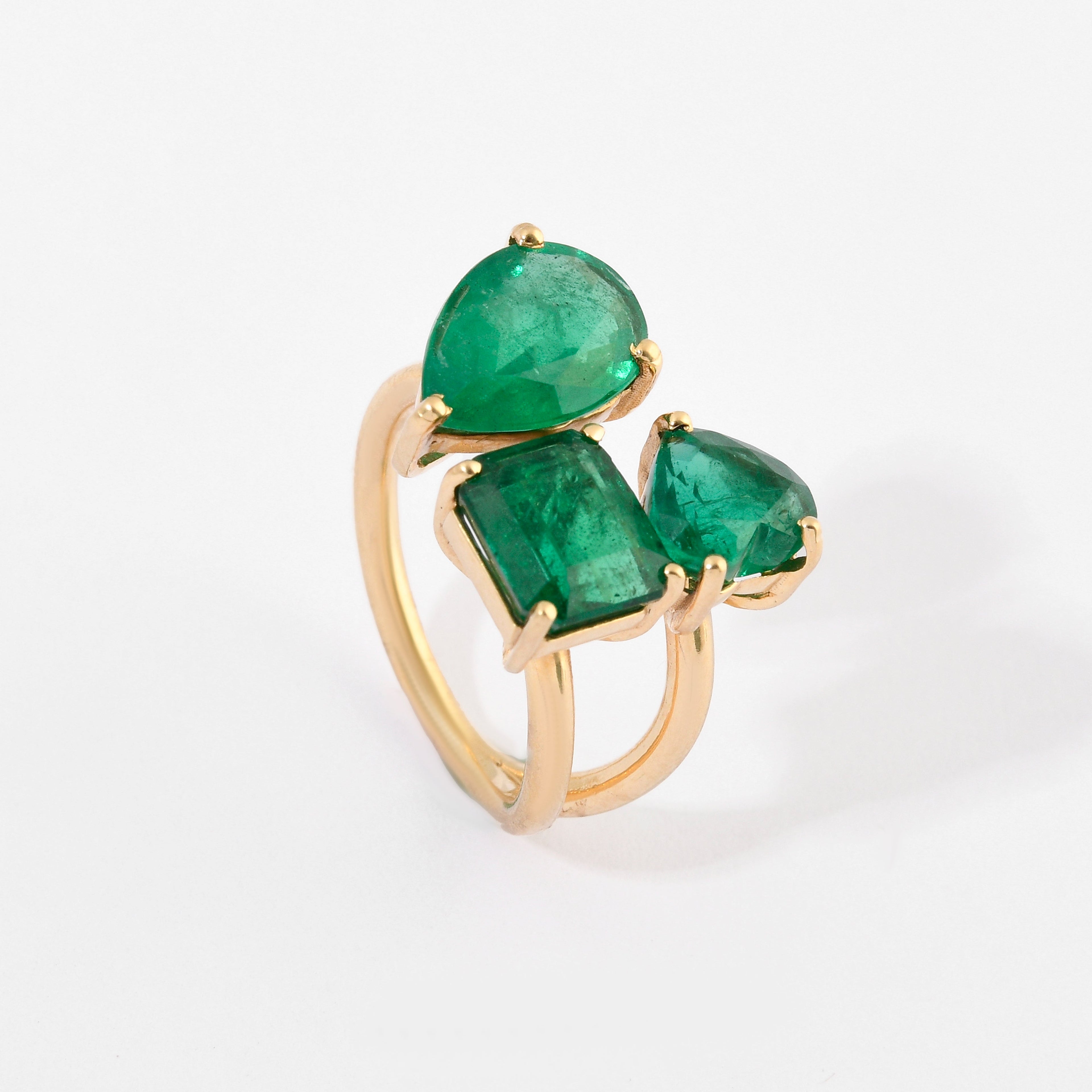 Emerald Triple Ring