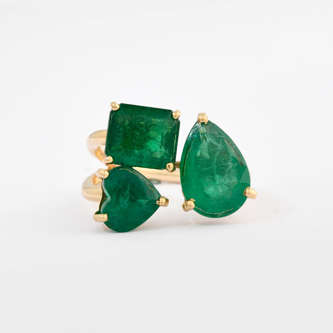 Emerald Triple Ring