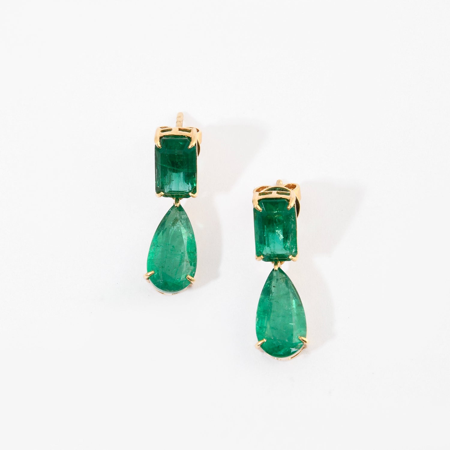 Emerald Duo Earrings