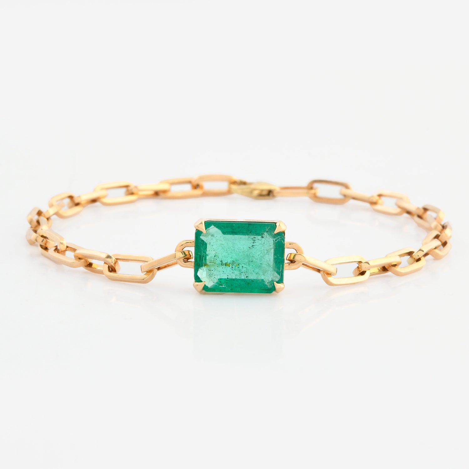 Emerald Chain Bracelet