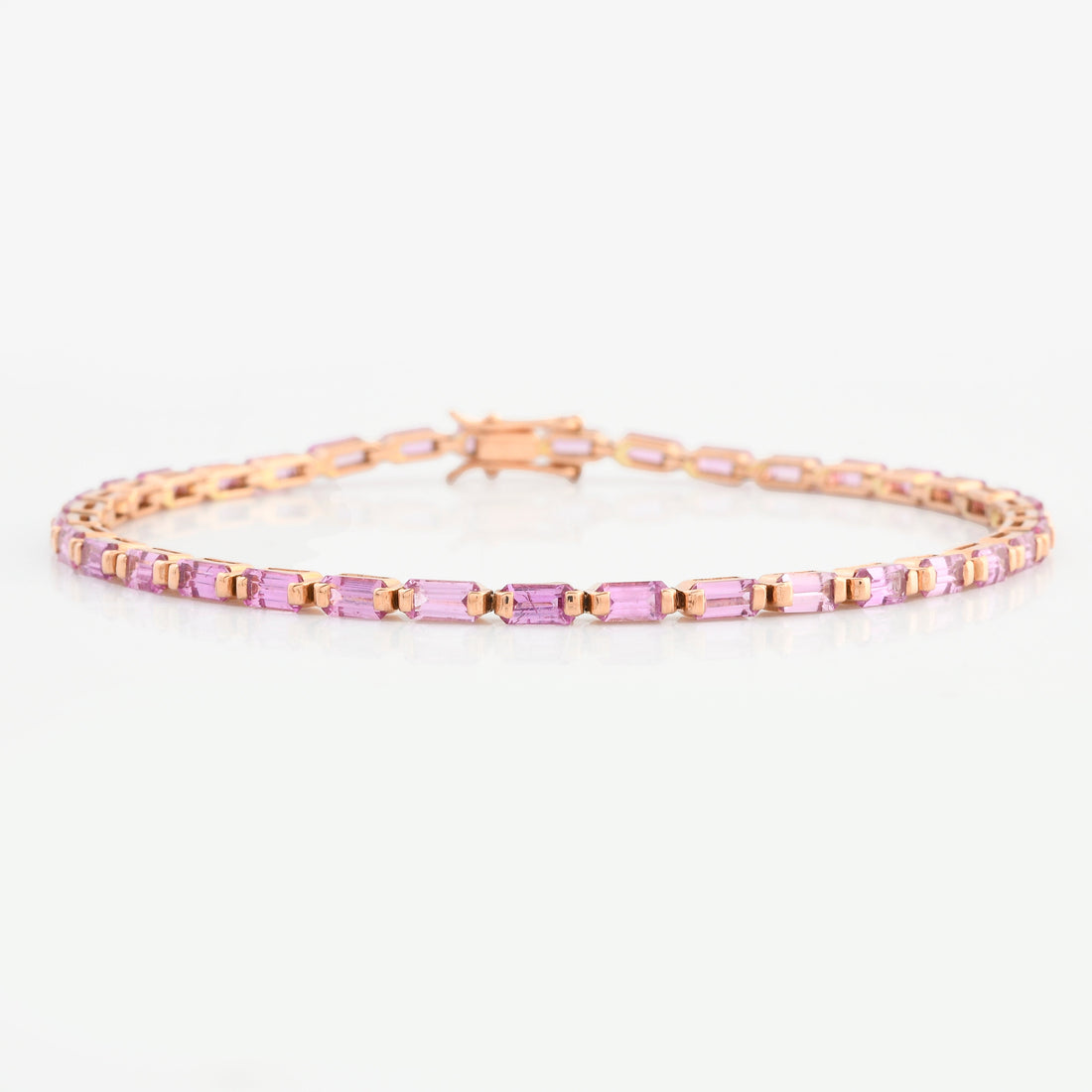 Pink Sapphire Tennis Bracelet