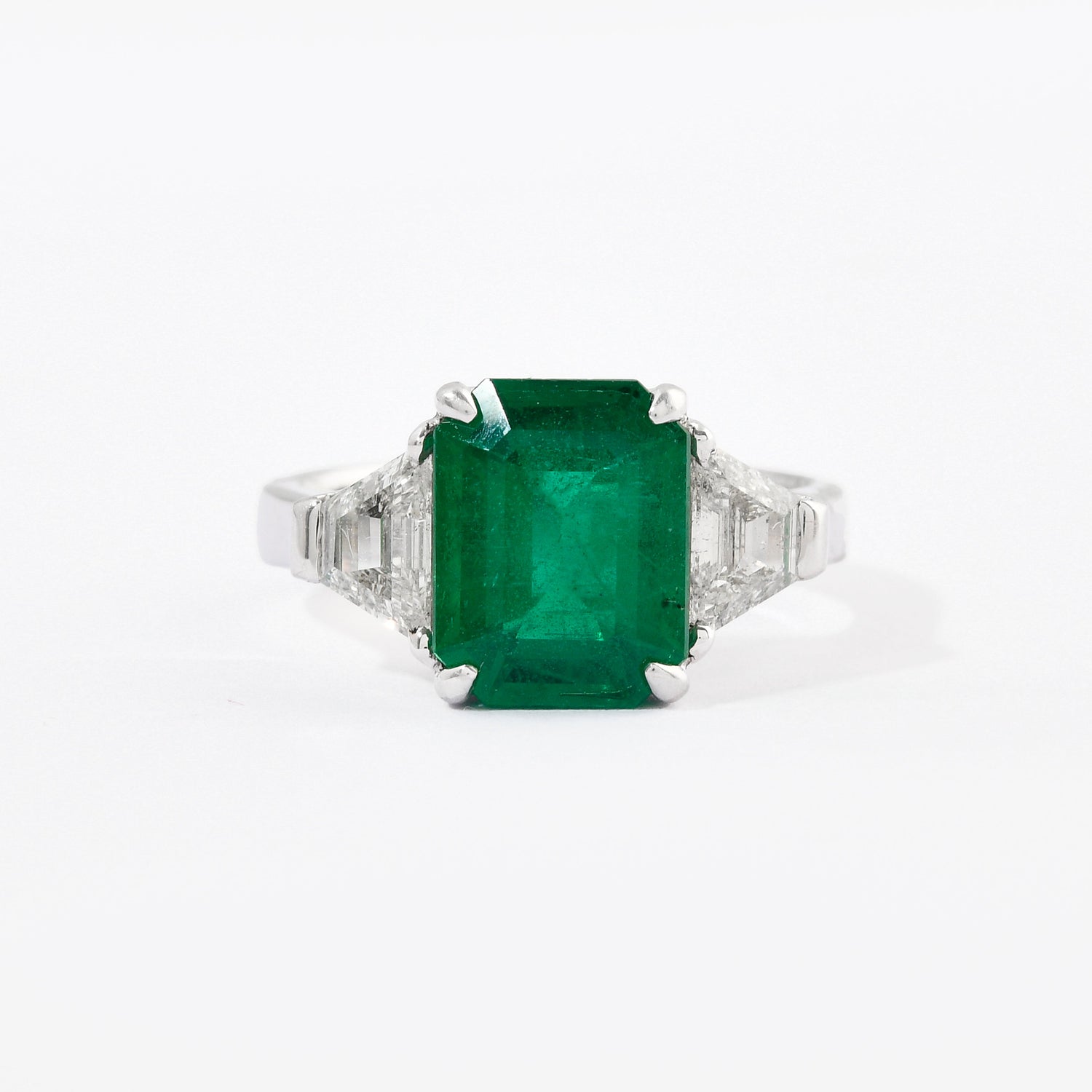 Emerald &amp; Diamond Lina Ring