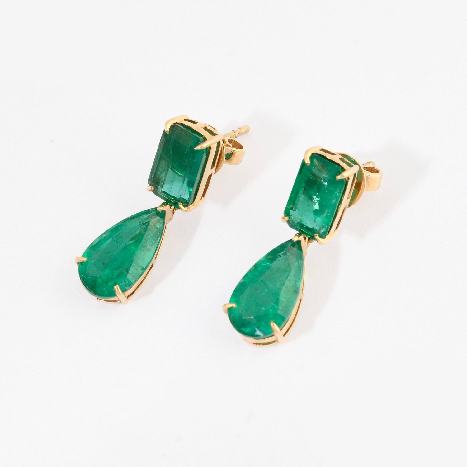 Emerald Duo Earrings