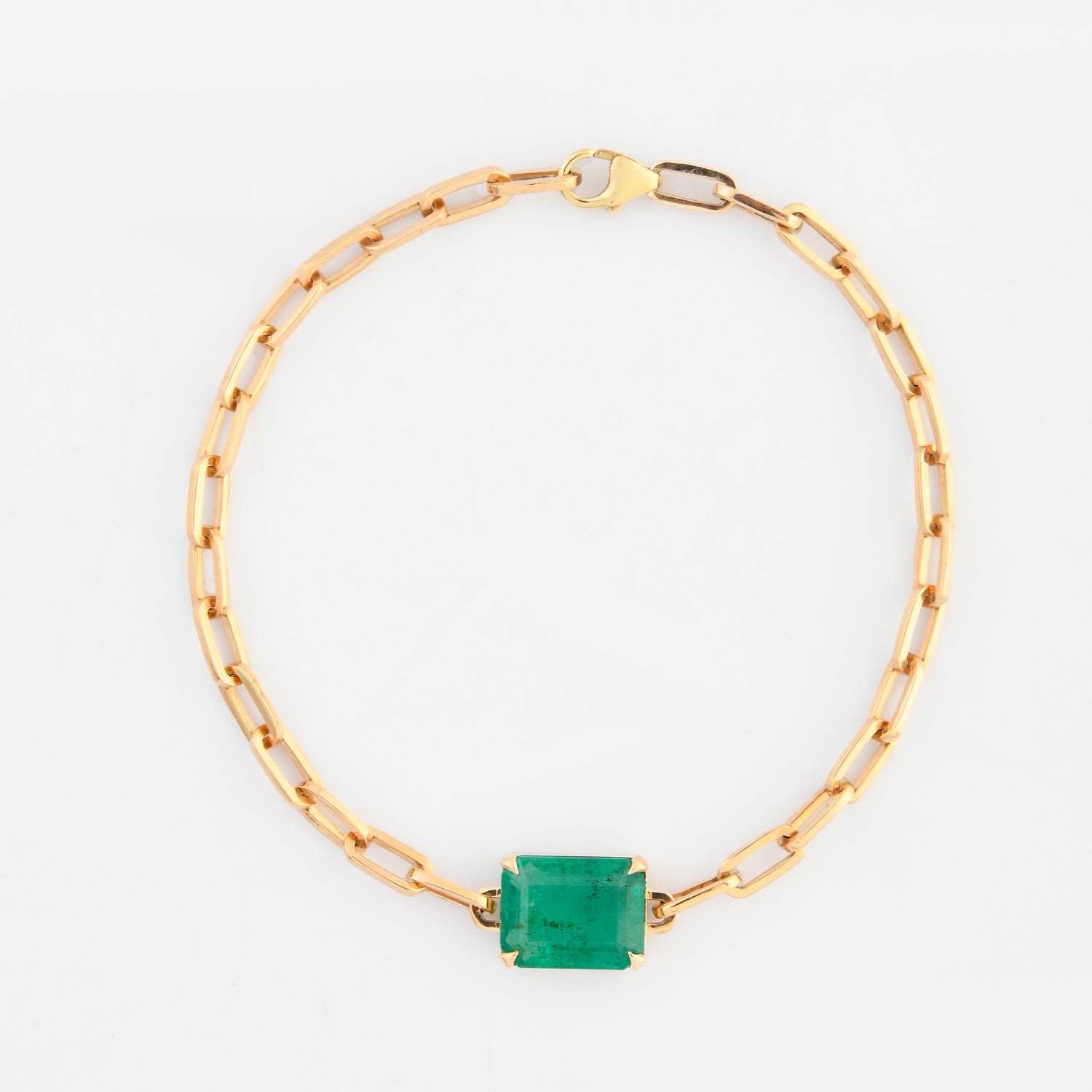 Emerald Chain Bracelet