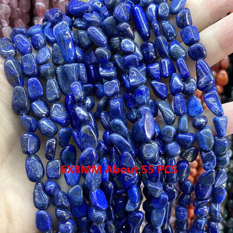 Natural Lapis Lazuli Round Tube Faceted Loose Spacer Stone Beads For Jewelry Making DIY Handmade Bracelets Necklace Accessories